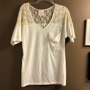 Romeo and Juliet couture cream shirt